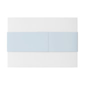 Zacht stoffig blauw bruiloft uitnodigingen wikkel (Achterkant Voorbeeld)