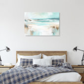 Zacht strandlandschap canvas afdruk (Insitu (Slaapkamer))