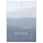 Zacht Tranquil grijs Abstract landschap Klembord (Achterkant)