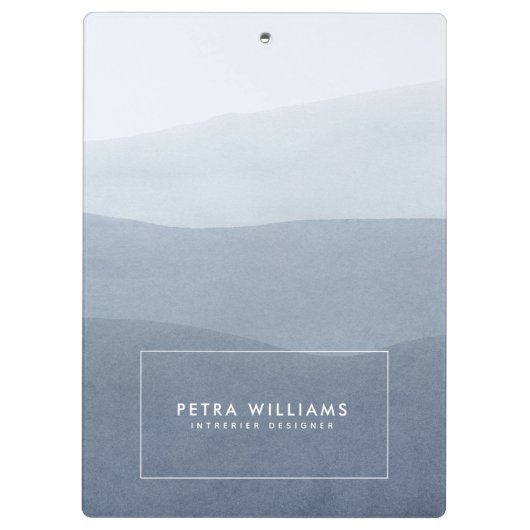 Zacht Tranquil grijs Abstract landschap Klembord (Achterkant)