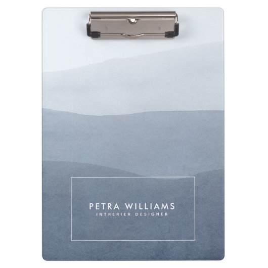 Zacht Tranquil grijs Abstract landschap Klembord (Voorkant)