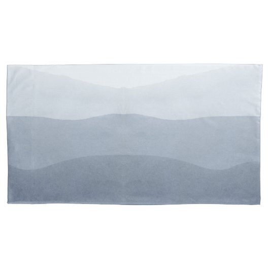 Zacht Tranquil grijs Abstract landschap Kussensloop (Voorkant)