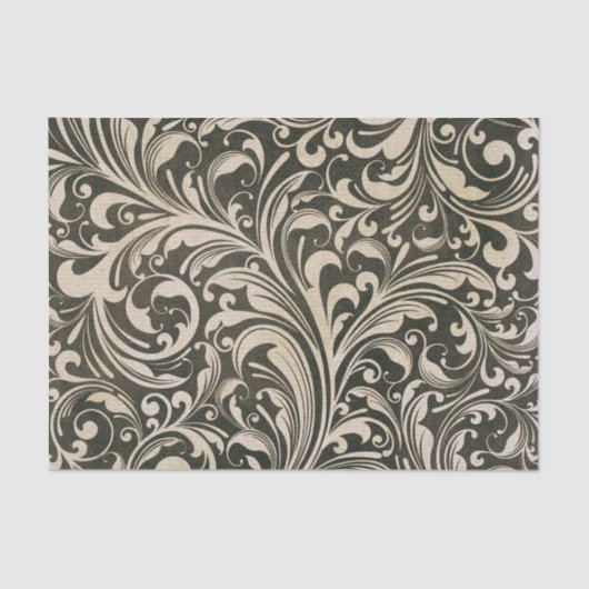 Zacht verstoord  bloeipatroon tissuepapier (Voorkant)