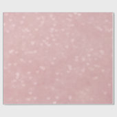 Zacht verstrooid harten patroon - roze cadeaupapier (Vlak)
