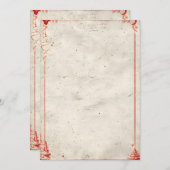 Zacht verweerd papier met Deckled Edge Look Kaart (Voorkant / Achterkant)