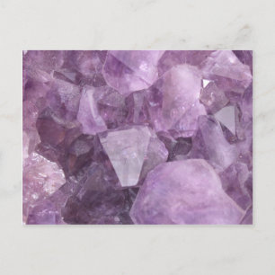 Zacht Violet Amethyst Briefkaart