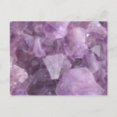 Zacht Violet Amethyst Briefkaart (Voorkant)
