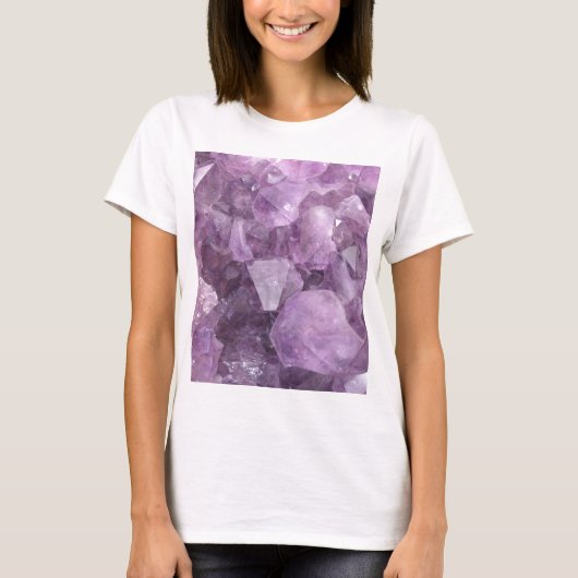 Zacht Violet Amethyst T-shirt (Voorkant)