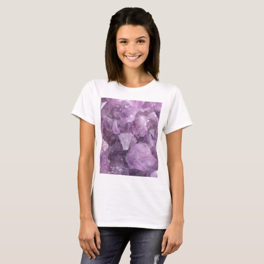 Zacht Violet Amethyst T-shirt (Voorkant volledig)