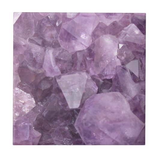 Zacht Violet Amethyst Tegeltje (Voorkant)