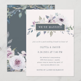 Zacht Violette Bloemige Blush en Grijs | We Zijn G Kaart