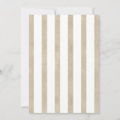 Zacht Violette Paarse Lavendel Gouden Bloemen Huwe Kaart (Achterkant)