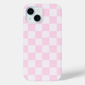 Zacht vrouwelijk roze geruit meisje Case-Mate iPhone case (Achterkant)