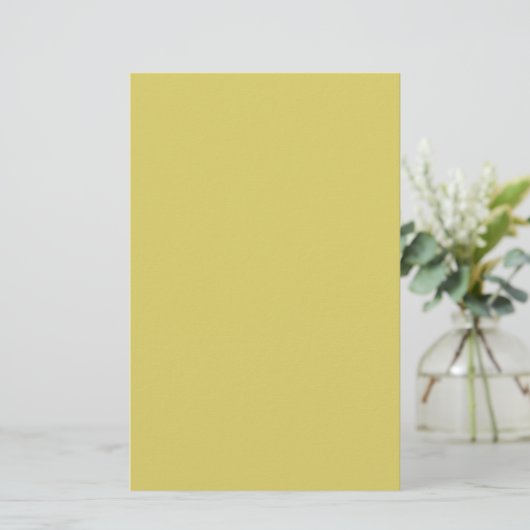 Zacht Warm Geel Briefpapier (Staand voorkant)