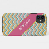 Zacht warme kleuren ZigZag Case-Mate iPhone Case (Achterkant (horizontaal))