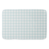 Zacht waterverf blauw geruit badmat (Voorkant)