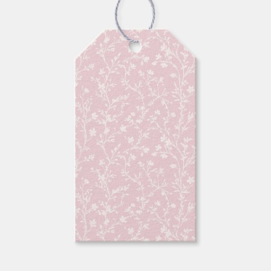 Zacht weiland neutraal - Blush roze Cadeaulabel (Voorkant)