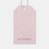 Zacht weiland neutraal - Blush roze Cadeaulabel (Achterkant)