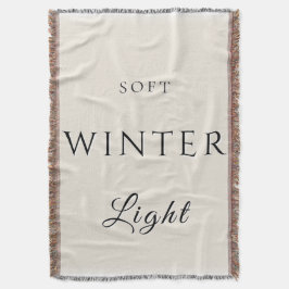 Zacht winterlicht deken