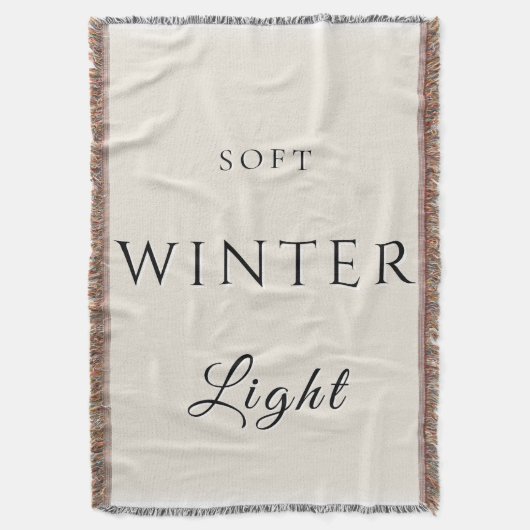 Zacht winterlicht deken (Voorkant Verticaal)