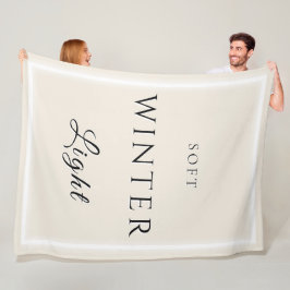 Zacht winterlicht fleece deken