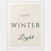 Zacht winterlicht fleece deken (Voorkant)