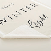 Zacht winterlicht sherpa deken (3/4)