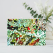 Zacht wit abstracte uitnodiging, Mild abstracte ch Kaart (Staand voorkant)