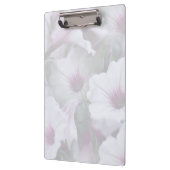 Zacht wit en roze petunias klembord (Links)