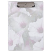 Zacht wit en roze petunias klembord (Voorkant)