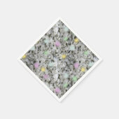 Zacht wit graniet pastel Stippen Servet (Hoek)