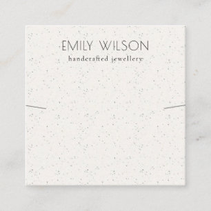 Zacht wit Ketting Band beeldscherm van keramische  Vierkante Visitekaartje