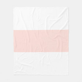 Zacht Wit & Pastel Roze Balkontwerp Fleece Deken