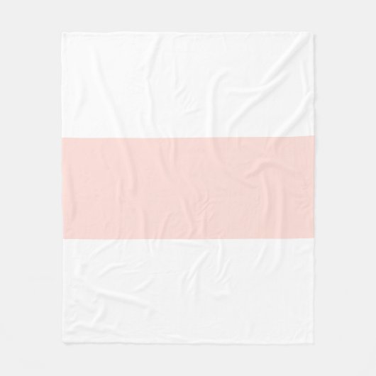 Zacht Wit & Pastel Roze Balkontwerp Fleece Deken (Voorkant)