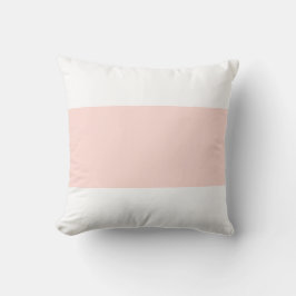 Zacht wit & pastelroze bar ontwerp kussen
