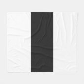 Zacht Wit & Pitch Pastel Bar Design Fleece Deken (Voorkant (Horizontaal))