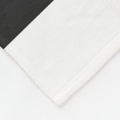 Zacht Wit & Pitch Pastel Lijnpatroon Fleece Deken (Hoek)