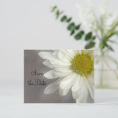 Zacht Witte Dagen op grijs huwelijk sparen de Datu Aankondigingskaart (Staand voorkant)