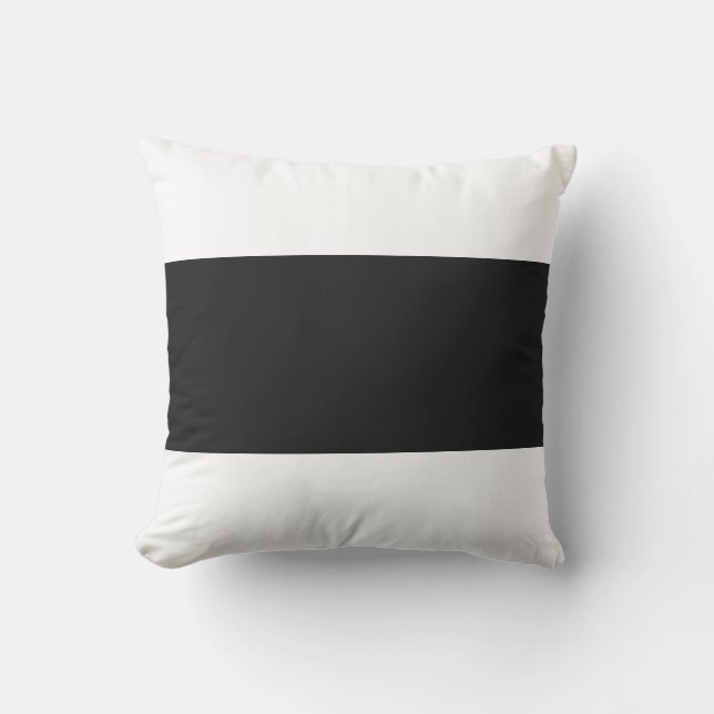 Zacht Witte & Pitch Pastel Bar Design Kussen (Voorkant)