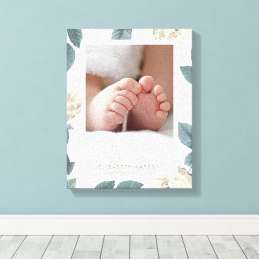 Zacht witte rozenbeerstaaf Lijst Canvas Afdrukken (Insitu (Houten vloer))