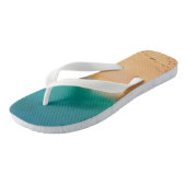 Zacht Zand Strand Foto Flip Flop (Schuin)