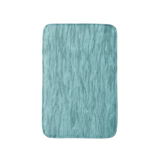 Zacht Zee Blauw Blauwgroen Aqua Ocean Wave Abstrac Badmat (Voorkant Verticaal)
