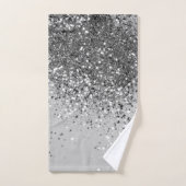 Zacht Zilver Glitter #1 Bad Handdoek (Handdoek)