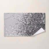 Zacht Zilver Glitter #1 Bad Handdoek (Handdoek)