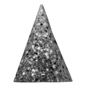 Zacht Zilver Glitter #1 Feesthoedjes (Rechts)