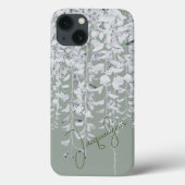  Zacht Zilver Hanging Wisteria Case-Mate iPhone Case (Achterkant)