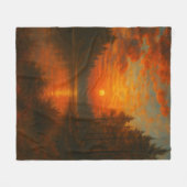 Zacht zonlicht fleece deken (Voorkant (Horizontaal))