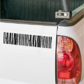 Zacht zwart-wit boompatroon bumpersticker (Op Truck)