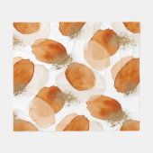 Zachta aardse abstract (2) fleece deken (Voorkant (Horizontaal))