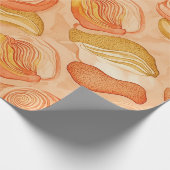 Zachta aardse abstract (6) cadeaupapier (Hoek)